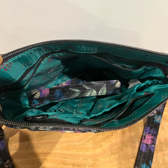 LUG QUILTED PURSE w/ long shoulder strap and small strap Women small crossbody - Picture 6 of 8